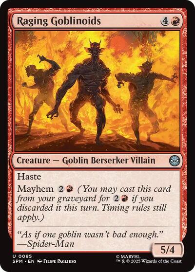 Raging Goblinoids (Marvel's Spider-Man) Light Play Foil