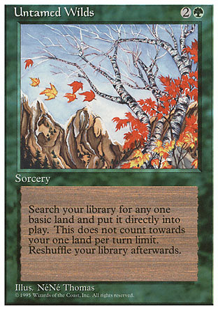 Untamed Wilds (4th Edition) Light Play
