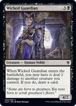 Wicked Guardian (Throne of Eldraine) Light Play Foil