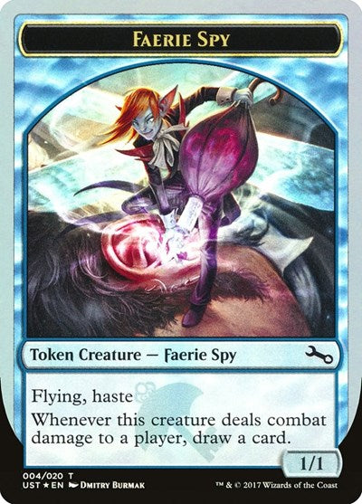 Faerie Spy Token (Unstable) Light Play Foil