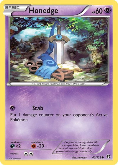 Honedge (XY - BREAKpoint) Heavy Play