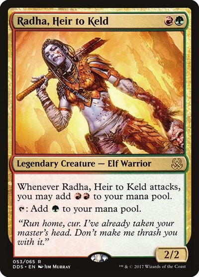 Radha, Heir to Keld (Duel Decks: Mind vs Might) Light Play