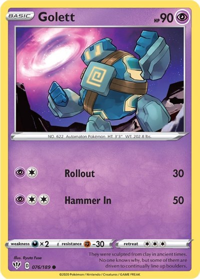 Golett (SWSH03: Darkness Ablaze) Light Play