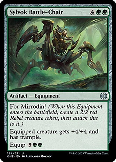 Sylvok Battle-Chair (Phyrexia: All Will Be One) Light Play Foil