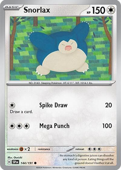 Snorlax (SV08: Surging Sparks) Light Play