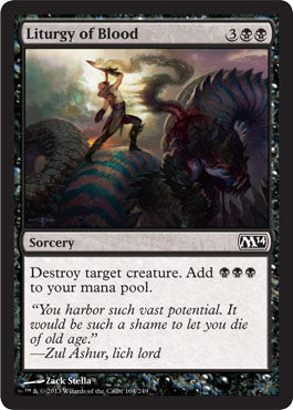 Liturgy of Blood (Magic 2014 Core Set) Light Play