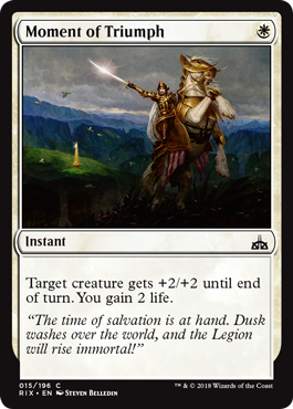 Moment of Triumph (Rivals of Ixalan) Light Play