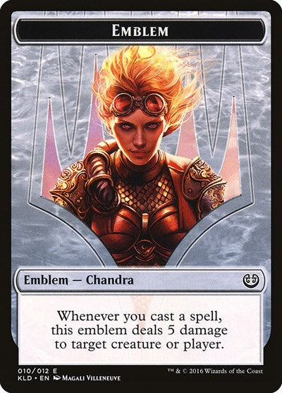 Emblem - Chandra, Torch of Defiance (Kaladesh) Light Play