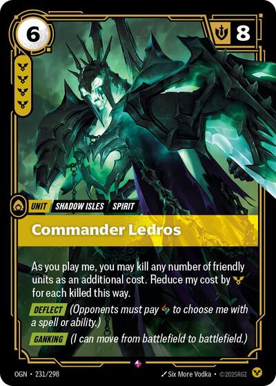 Commander Ledros (Origins) Light Play Foil