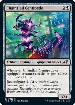 Chainflail Centipede (Kamigawa: Neon Dynasty) Light Play