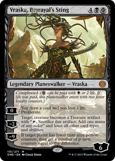 Vraska, Betrayal's Sting (Phyrexia: All Will Be One) Near Mint Foil
