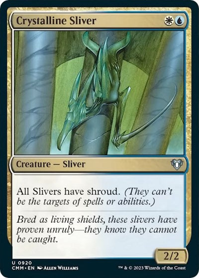 Crystalline Sliver (Commander Masters) Damaged / Poor