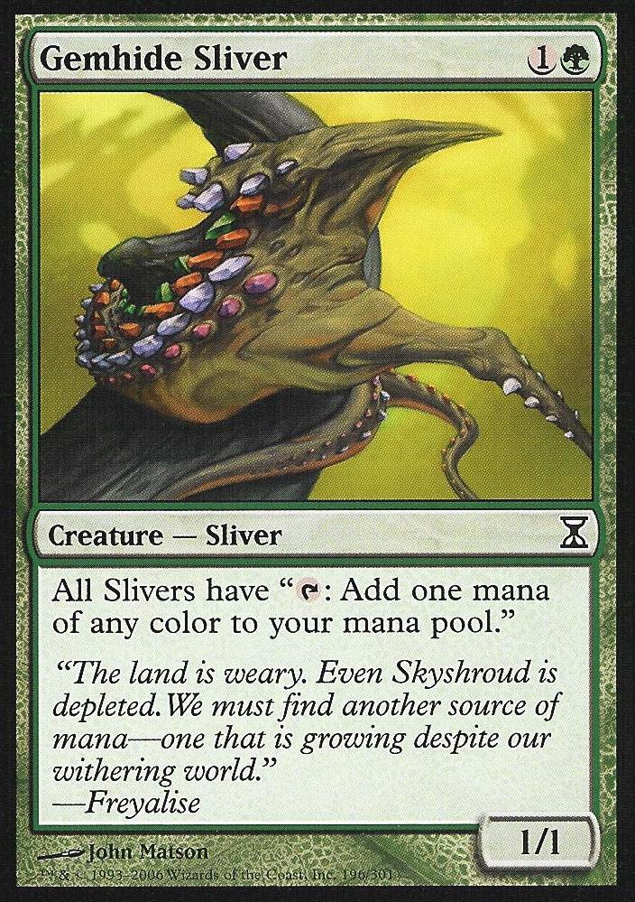 Gemhide Sliver (Time Spiral) Light Play
