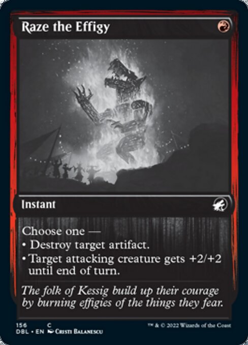 Raze the Effigy (Innistrad: Double Feature) Light Play