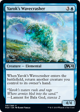 Yarok's Wavecrasher (Magic 2020 Core Set) Light Play