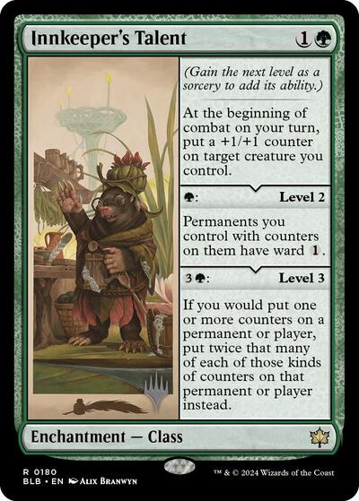 Innkeeper's Talent (Promo Pack: Bloomburrow) Light Play Foil