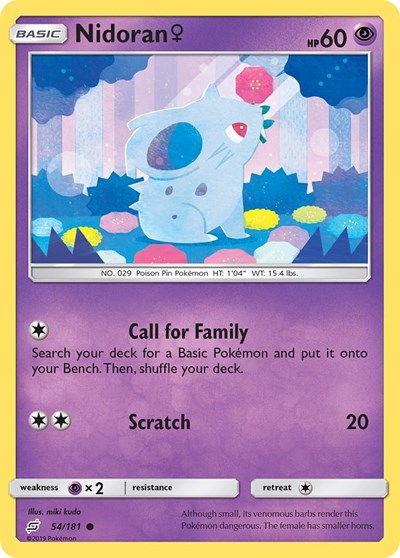 Nidoran F (SM - Team Up) Light Play