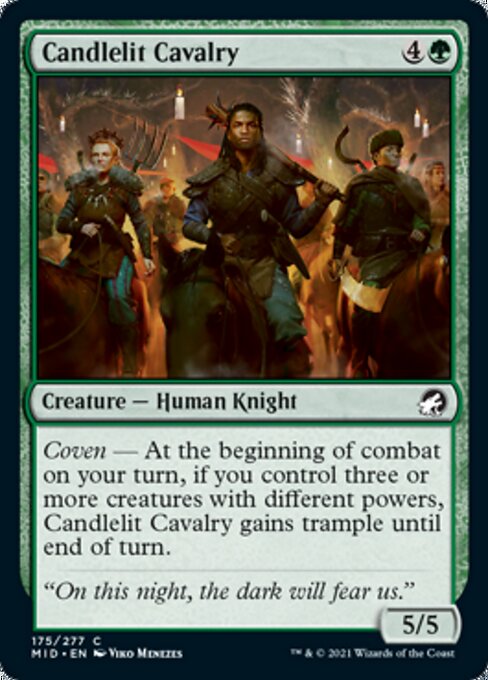 Candlelit Cavalry (Innistrad: Midnight Hunt) Heavy Play