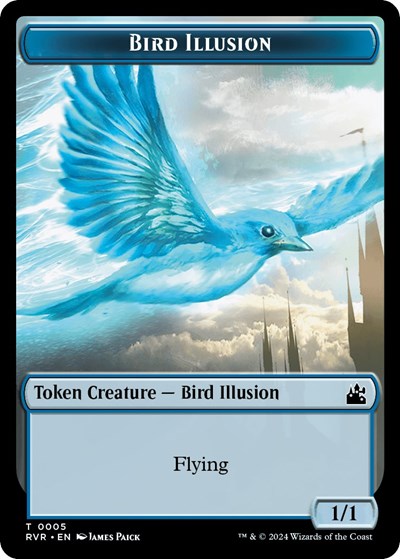 Bird Illusion Token (Ravnica Remastered) Light Play