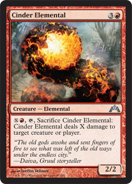 Cinder Elemental (Gatecrash) Light Play