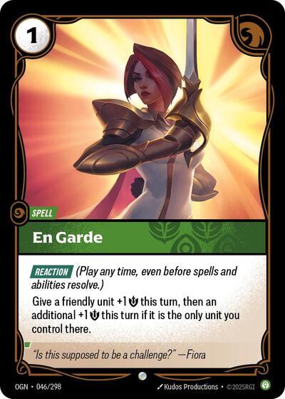 En Garde (Origins) Light Play Foil