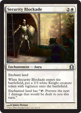 Security Blockade (Return to Ravnica) Light Play