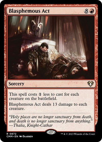 Blasphemous Act (Commander Masters) Light Play