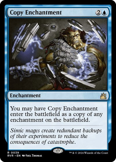 Copy Enchantment (Ravnica Remastered) Light Play Foil