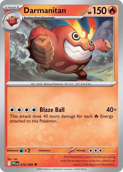 Darmanitan (ME02: Phantasmal Flames) Light Play Reverse Holofoil