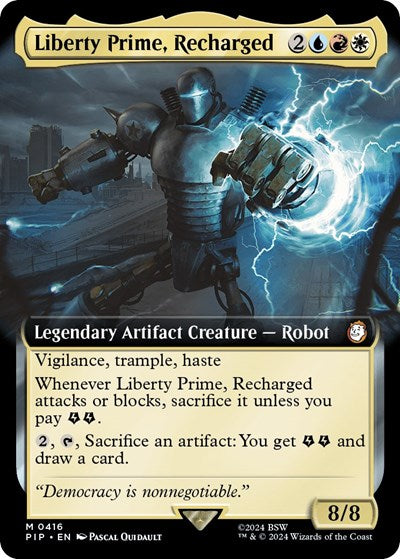 Liberty Prime, Recharged (Extended Art) (Universes Beyond: Fallout) Light Play