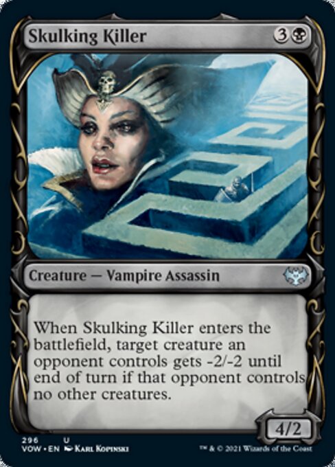Skulking Killer (Showcase) (Innistrad: Crimson Vow) Light Play Foil