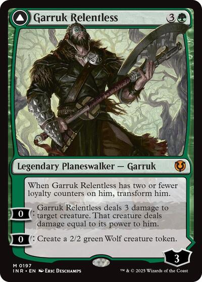 Garruk Relentless (Innistrad Remastered) Light Play