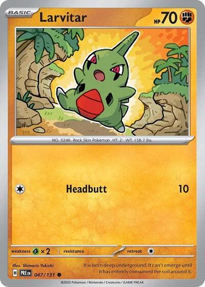 Larvitar (SV: Prismatic Evolutions) Light Play