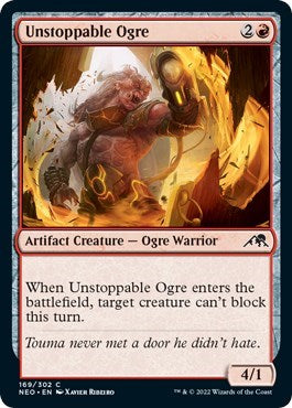 Unstoppable Ogre (Kamigawa: Neon Dynasty) Light Play Foil