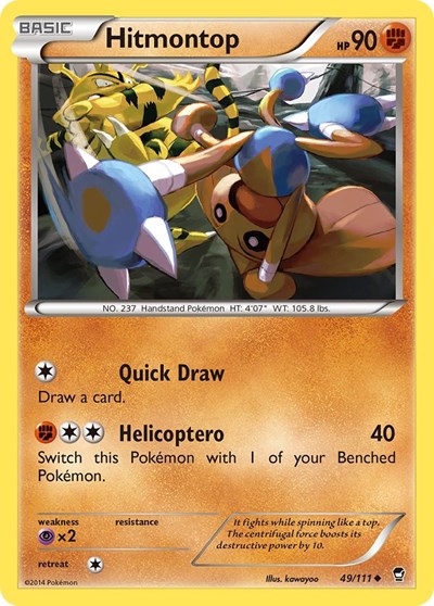 Hitmontop (XY - Furious Fists) Light Play