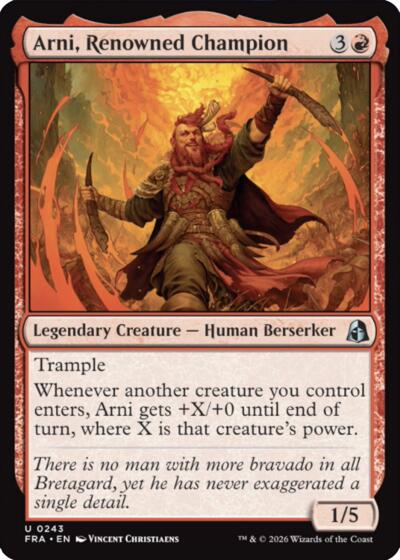 Arni, Renowned Champion (Reality Fracture) Light Play