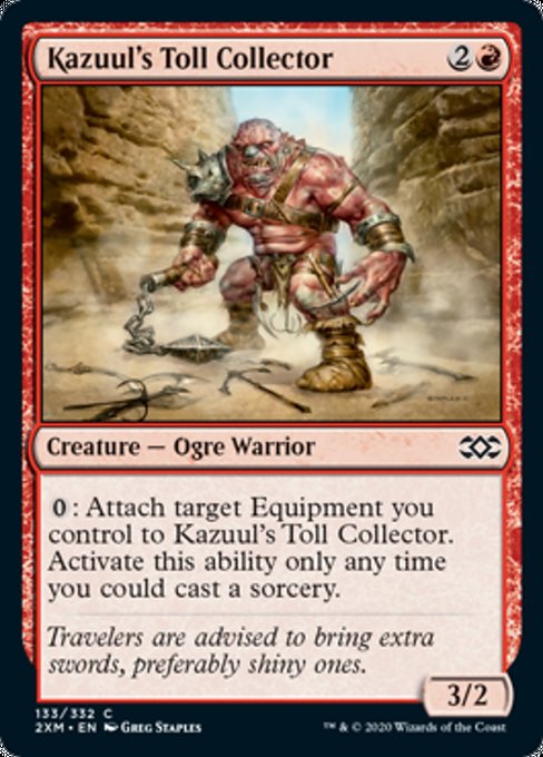 Kazuul's Toll Collector (Double Masters) Light Play Foil