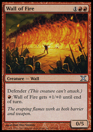 Wall of Fire (10th Edition) Light Play