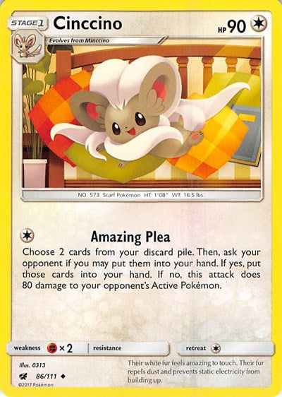 Cinccino (SM - Crimson Invasion) Medium Play