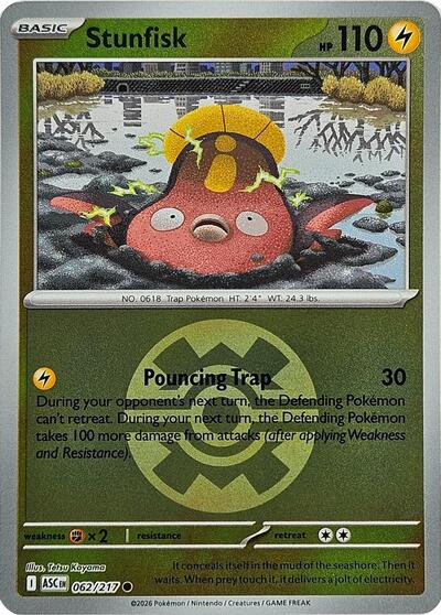Stunfisk (Quick Ball) (ME: Ascended Heroes) Light Play Reverse Holofoil