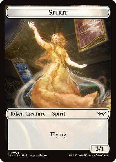 Spirit (6) Token (Duskmourn: House of Horror) Light Play