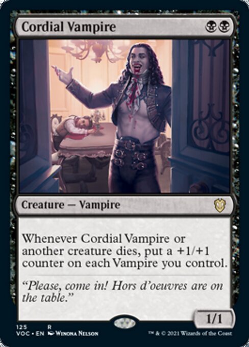 Cordial Vampire (Commander 2021 Crimson Vow) Light Play