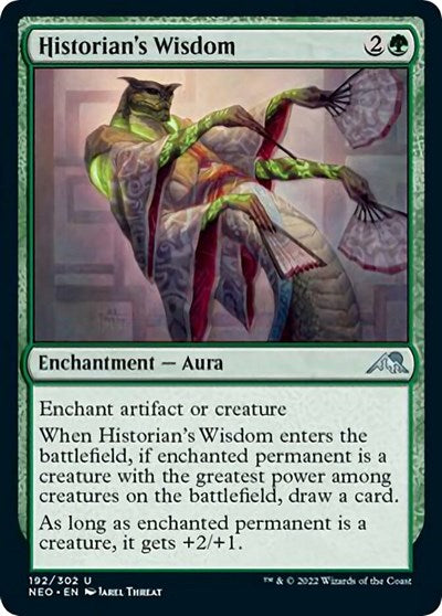Historian's Wisdom (Kamigawa: Neon Dynasty) Near Mint Foil