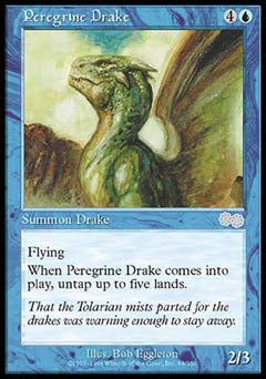 Peregrine Drake (Urza's Saga) Light Play