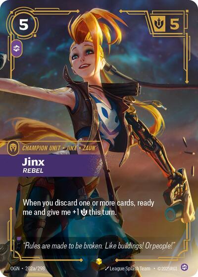 Jinx Rebel (Alternate Art) (Origins) Light Play Foil