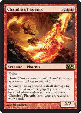 Chandra's Phoenix (Magic 2014 Core Set) Damaged / Poor