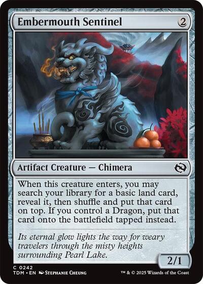 Embermouth Sentinel (Tarkir: Dragonstorm) Light Play