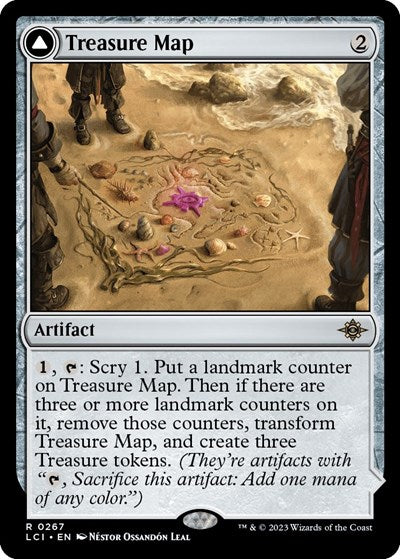 Treasure Map (The Lost Caverns of Ixalan) Light Play Foil