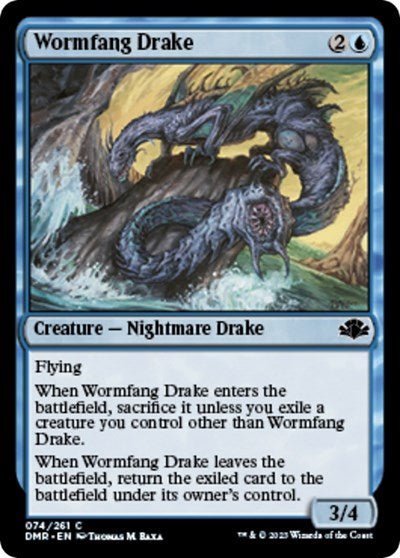 Wormfang Drake (Dominaria Remastered) Light Play