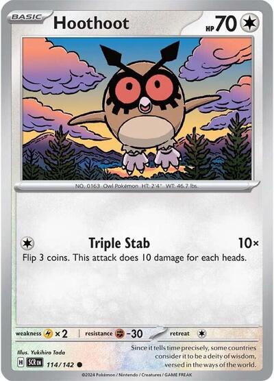 Hoothoot (SV07: Stellar Crown) Light Play